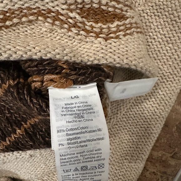 J. Crew Cream and Brown Cardigan Sweater - Picture 7 of 7